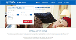 Desktop Screenshot of officialairporthotels.com